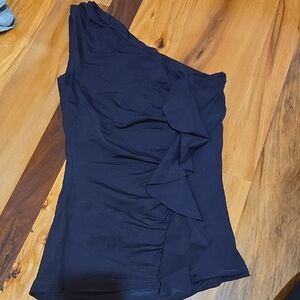 Elegant Black One-Shoulder Top